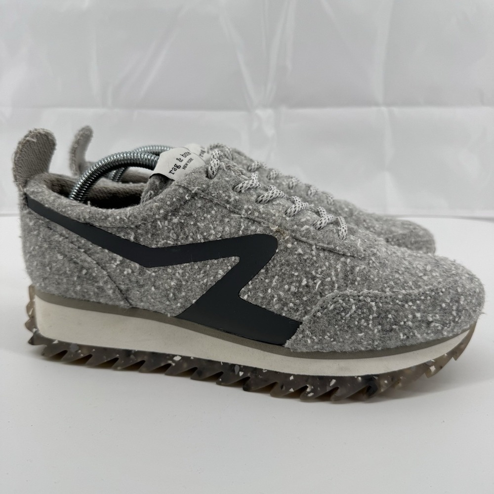 Women's Tweed Sneakers RAG & BONE Size US 10.5 (EU 41) Beige/White $275 NEW
